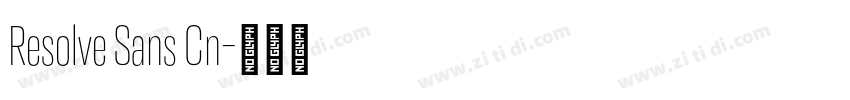 Resolve Sans Cn字体转换 Resolve Sans Cn字体转换